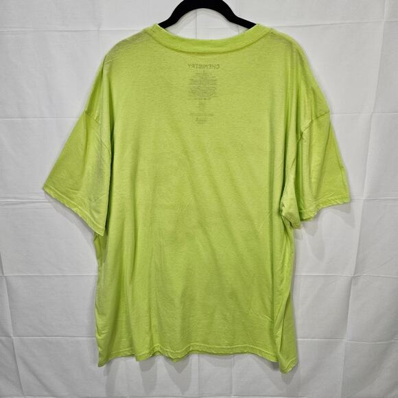 Chemistry Shirt Oversized Distressed Corvette Short Sleeve Green Large - Picture 3 of 8